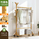 歐麗雅多掛簡(jiǎn)易衣帽架室內實(shí)木臥室掛衣架簡(jiǎn)約現代楠竹衣服架子落地衣架收納架置物架層架收納架 【加固加粗】80款