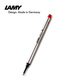 凌美（LAMY）寶珠筆筆芯M63簽字筆水性圓珠筆替換芯黑 藍(lán) 紅 綠1支 適用于狩獵恒星寶珠筆 紅色