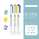 斑馬牌（ZEBRA） 熒光筆WKT7雙頭淡色標記筆小清新柔和色系學(xué)生手賬劃重點(diǎn)記號筆彩色筆套裝 秋日色系（3C）