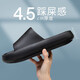 優(yōu)調(diào)男士4748大碼涼拖鞋室內(nèi)夏季家用浴室洗澡防滑厚底特大碼加肥女 極光黑 加厚防滑不臭腳 40-41(建議39-40)