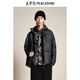 太平鳥(niǎo)男裝 冬季黑色鵝絨羽絨服B1ACE4447 黑色1 2XL