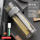 繁簡(jiǎn)茶水分離泡茶杯辦公室過(guò)濾茶葉小巧雙層玻璃杯個(gè)人專(zhuān)用水杯子