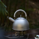 必唯（BOUNDLESS VOYAGE） 純鈦鈦鍋燒水壺茶壺2L大容量戶外露營鍋具旅行咖啡壺明火