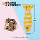 柒哦貓玩具自嗨解悶貓薄荷仿真麻布魚(yú)幼貓貓咪逗貓棒小貓磨牙寵物用品 小黃魚(yú)+木天蓼薄荷球