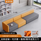 添賦創(chuàng  )意辦公沙發(fā)現代簡(jiǎn)約異形沙發(fā)早教休息區接待區大堂沙發(fā)茶幾組合 組合十四