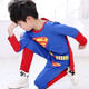 夏爾維納（CHANVENUEL） 童裝兒童小孩寶寶超人衣服奧特曼男童套裝春秋長(cháng)袖兩件套 圖片色 120 碼