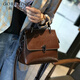 高巴度（GORBADO）包包女包新款2026潮真皮歐洲站寬帶斜挎包手提包氣質(zhì)時(shí)尚女包禮物 咖啡色