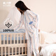 愛六甲月子服夏季薄款純棉產(chǎn)后春秋100全棉吸汗產(chǎn)后夏天孕婦睡衣家居服 春秋15°-25°純棉 A1289-1 XL（155斤內(nèi)）柔軟親膚透氣吸汗
