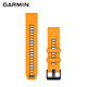 佳明（GARMIN）靚橙/墨灰拼色硅膠快拆表帶22mm,適用F8(47mm)/S70(47mm)