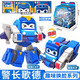 豬豬俠百變校巴火星大冒險校車(chē)歌德車(chē)長(cháng)彈射變形機器人兒童趣味換臉玩具 【警長(cháng)歌德】變形變臉