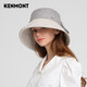 卡蒙（Kenmont）盆帽女夏季薄款透氣遮陽赫本風(fēng)漁夫帽亞麻文藝防紫外線大檐帽3807 卡其色 均碼 內(nèi)調(diào)節(jié)57.5cm