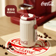 可口可樂（Coca-Cola）保溫杯316不銹鋼保溫瓶家用戶外保冷杯露營野餐泡茶杯復(fù)古白450mL