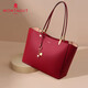 夢(mèng)特嬌包包女包2025新款時(shí)尚牛皮手提包單肩包女大容量托特包母親節禮物 紅色R3712589111