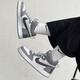 耐克（NIKE）休閑鞋女鞋2025新款夏季運(yùn)動鞋百搭小白鞋簡版AJ高幫板鞋AQ1778 839977-009灰色 36