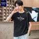 TEEK短袖T恤男裝2025新款春夏季上衣 青少年男士體恤衫衣服男裝小衫 HS565黑色 L