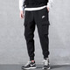 耐克（NIKE） 褲子男士24春春季款雙勾束腿收口加絨保暖直筒運動(dòng)休閑長(cháng)褲 CD3130-010黑色加絨工裝褲 XL