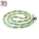 繩奇 黃金項(xiàng)鏈男足金999轉(zhuǎn)運(yùn)珠節(jié)節(jié)高升翡翠3D硬金貔貅吊墜項(xiàng)鏈 27顆金珠 金約：4.3g 繩扣款