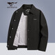 七匹狼外套男士秋冬季翻領(lǐng)夾克男式商務(wù)休閑單排扣干部裝中青年上衣服飾