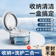 袖悠牙套盒浸泡清洗盒收納盒隱形牙齒盒便捷攜帶假牙盒隱適美保持器盒 牙套清潔收納盒【珍珠白】