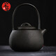 山本堂鐵壺鑄鐵手工泡茶燒水煮茶無(wú)涂層日本工藝南部鐵器陶爐 素肌單壺1200ml