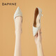 達(dá)芙妮（DAPHNE）高跟鞋女細(xì)跟單鞋婚鞋夏季新款氣質(zhì)優(yōu)雅工作宴會(huì)伴娘鞋 銀色  6.5cm 39 (245mm)