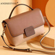 ANDSEEYOU小女包包2026新款潮頭層牛皮真皮斜挎包女包時(shí)尚百搭單肩包手提包 焦糖色