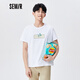 森馬森馬短袖T恤男夏季新款圓領(lǐng)套頭衫個(gè)性潮流韓版男士體恤上衣 漂白1000 175/92A/L