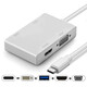辰設 TYPE-C擴展塢適用surface Pro/laptop/GO電腦外接高清HDMI投影儀USB轉換器分線(xiàn)移動(dòng)硬盤(pán)連頭 USB3.0+VGA投影儀+HDMI大屏幕DVI 微軟Surface Go