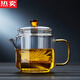 拓進(jìn)德國進(jìn)口品質(zhì)玻璃茶壺耐高溫茶水分離單過(guò)濾器泡紅茶沖花茶沏綠茶 神奇茶壺黃色 380ml 380ml