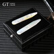 紳誠(chéng)（GENSZ）手工天然貝殼領(lǐng)撐 襯衣領(lǐng)撐片襯衫插片 衣領(lǐng)尖撐 禮盒包裝 白蝶貝50*10mm