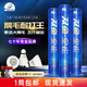 雙魚(yú)（DOUBLE FISH） 羽毛球12只裝耐打王系列 鵝毛球 比賽訓練耐打飛行穩定羽球 12只裝 1筒 金雀羽毛球耐打王-77速