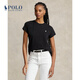 Polo Ralph Lauren 拉夫勞倫 女裝 經(jīng)典款棉質(zhì)平紋針織圓領(lǐng)T恤RL24227 001-黑色 M