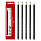 輝柏嘉（Faber-castell）水溶彩鉛 單色彩鉛 12只裝 黑色499美術(shù)寫生
