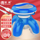 安尚小型三腳按摩器無線充電電動蘑菇按摩棒迷你震動便攜USB數(shù)據(jù)線頸肩頸椎腰腿全身手持壓三角按摩儀 至尊款 USB插電/電池 藍(lán)