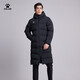 KELME /卡爾美 運(yùn)動(dòng)棉服男女長(zhǎng)款冬訓(xùn)大衣足球棉襖棉衣外套3991553 8261MF1014黑色 XL