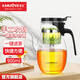 金灶（KAMJOVE）飄逸杯泡茶壺 耐熱玻璃茶具泡茶壺 過(guò)濾花茶壺泡茶器茶水分離杯 K-207/900毫升