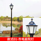 雅梵達 市電庭院燈戶(hù)外防水花園別墅led路燈3米小區道路室外燈景觀(guān)燈柱  款式01燈頭+燈桿