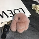 DRACO適用于汽車(chē)鑰匙扣女掛飾可愛(ài)女士毛絨網(wǎng)紅INS兔子書(shū)包車(chē)鑰匙掛件包 皮粉色 8cm 精品版