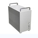 SKTC 星開(kāi)天HX100可手提全鋁MATX游戲臺式電腦機箱SFX/ATX電源黑色銀色機箱 銀色雙鋁+ATX電源架+風(fēng)扇架（含手提）