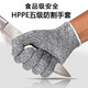 飛鳥 防割手套 防劃傷手套戶外燒烤廚房防燙傷手套5級防切割 屠宰防刀割傷 玻璃搬運防護(hù)手套耐磨 男款防割手套均碼1雙