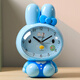 hanlinTimehanlinTime 雙耳兔創(chuàng  )意鬧鐘可愛(ài)卡通小鬧鐘學(xué)生兒童起床鬧鈴夜光 藍色