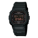【張萬(wàn)森同款】卡西歐CASIO手表男經(jīng)典酷黑小方塊頭文字D同款運動(dòng)表 DW-5600MS-1