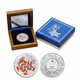 馬甸藏品2012年龍年生肖金銀幣紀念幣 1盎司彩色銀幣