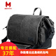 馬田（MATIN） 馬田單反相機(jī)包單肩專業(yè)帆布文藝復(fù)古微單斜跨攝影包男女佳能尼康索尼富士 文藝黑（中號(hào)）