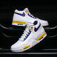 耐克（NIKE）官方艦店男鞋新款運動(dòng)鞋AIR FLIGHT 89氣墊休閑鞋AJ4兄弟籃球鞋 AJ4兄弟款/紫金湖人 39