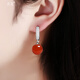 蕉夏耳環(huán)女2024年新款潮情人節生日禮物氣質(zhì)輕奢時(shí)尚耳飾氣質(zhì)耳墜 紅色耳扣