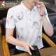 啄木鳥(niǎo)（TUCANO）t恤男夏季冰絲短袖男新款polo汗衫男裝上衣中青年休閑半袖翻領(lǐng)T 白色【推薦款】 2XL