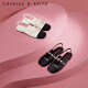 CHARLES&KEITH珠链绊带饰低跟凉鞋玛丽珍鞋女鞋子女CK1-70900382 CK1-70900382-1粉白色Chalk 37