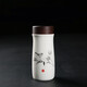 VEECHAN陶瓷內(nèi)膽保溫杯雙層純陶瓷杯家用泡茶杯公司商務(wù)禮品定制logo水杯 喜上枝頭（木紋蓋）