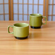 萬古窯日本原裝進(jìn)口萬古燒陶瓷茶壺茶杯大容量家用泡茶日式高檔茶具 綠色茶杯250ml